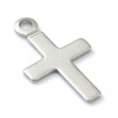 Non-Tarnish 304 Stainless Steel Tiny Cross Charms STAS-H149-02P-1