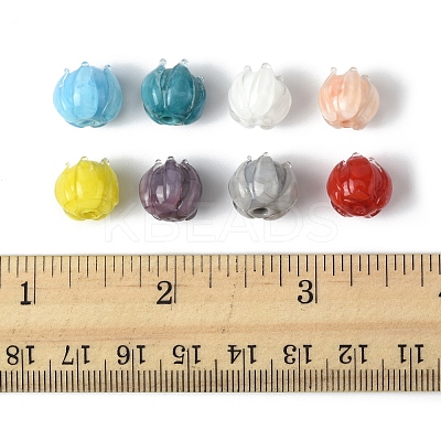 16Pcs 8 Colors Handmade Lampwork Beads LAMP-FS0001-25-1