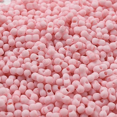 Macaron Color Opaque Frosted Glass Seed Beads SEED-K009-12B-08-1