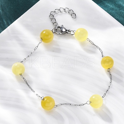 304 Stainless Steel Cable Chain Bracelets BJEW-C094-01P-03-1