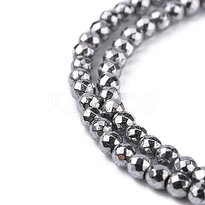 Non-Magnetic Synthetic Hematite Beads Strands X-G-G093-3mm-1