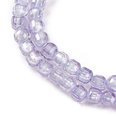 Cubic Zirconia Bead Strands ZIRC-P109-01B-09-1