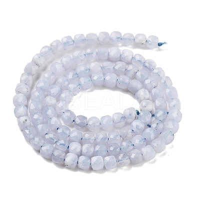 Natural Blue Lace Agate Beads Strands G-H042-A09-02-1