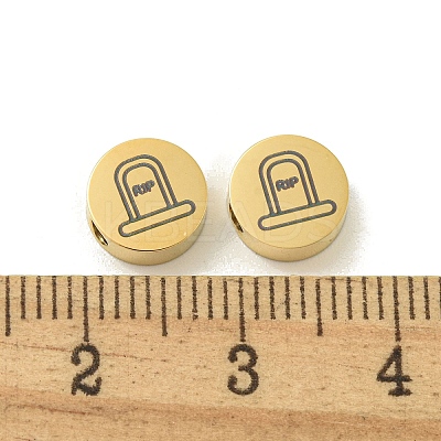 Halloween 304 Stainless Steel Beads STAS-U017-01G-A-1
