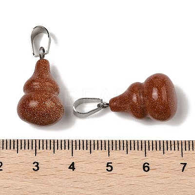 Synthetic Goldstone Pendants G-B127-03P-09-1