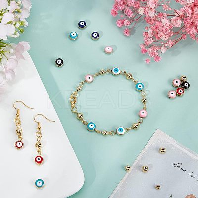 116Pcs DIY Evil Eye Style Bracelet Making Kits DIY-NB0005-01-1