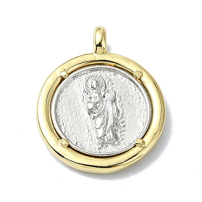 Rack Plating Real 18K Gold Plated Brass Pendants KK-B084-17G-1