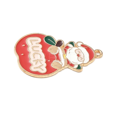 Christmas Alloy Enamel Pendants ENAM-B035-02I-10KCG-1