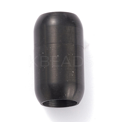 Ion Plating(IP) 304 Stainless Steel Magnetic Clasps with Glue-in Ends STAS-G239-12B-1
