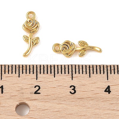 SHEGRACE Brass Rose Charms XGR0164G-105G-1