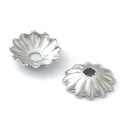 Non-Tarnish 304 Stainless Steel Bead Caps STAS-H149-27P-1
