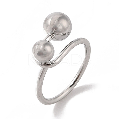 Non-Tarnish 304 Stainless Steel Finger Rings for Women RJEW-G315-06P-1