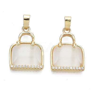 Natural Chalcedony Pendants KK-N232-21-NF-1