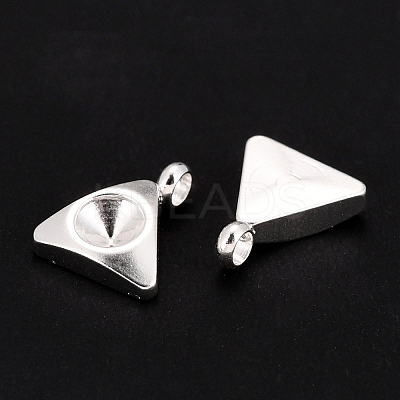 201 Stainless Steel Pendant Rhinestone Settings LS-STAS-G224-29S-1
