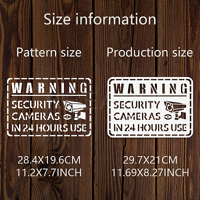 PET Hollow Out Drawing Painting Stencils DIY-WH0421-0095-1