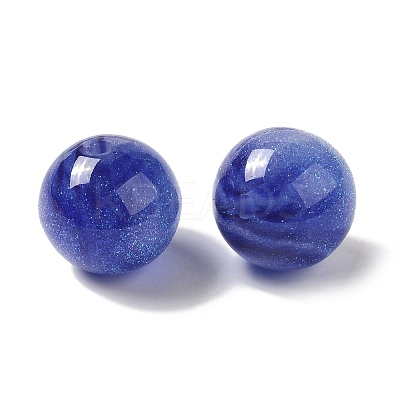 Resin Glitter Beads RESI-G066-01-1
