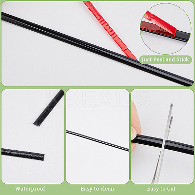 PVC Self-Adhesive Flexible Molding Trim FIND-WH0028-28A-1