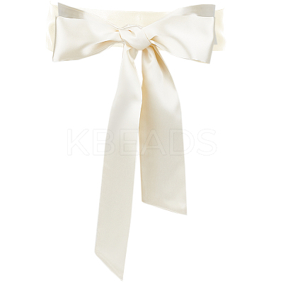 Satin Cloth Ribbon Wrap Around Chain Belt AJEW-WH0314-198B-1