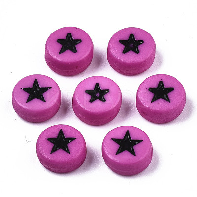 Opaque Acrylic Beads MACR-N008-32B-1