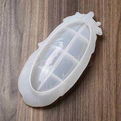 Feather DIY Jewelry Plate Silicone Molds DIY-P074-02-1