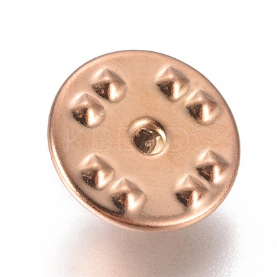 304 Stainless Steel Butterfly Clutches Pin Backs STAS-K189-B01-1