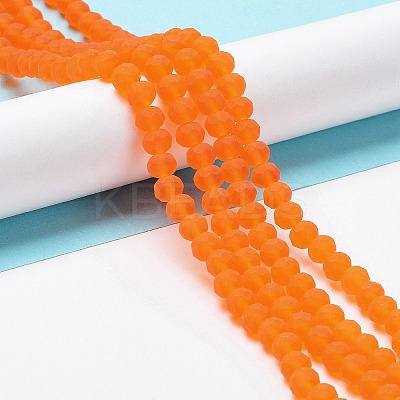 Transparent Glass Beads Strands X-EGLA-A034-T4mm-MD25-1