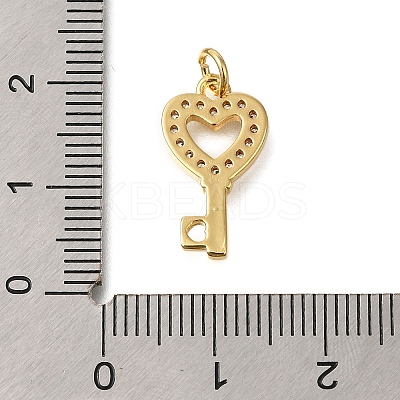Rack Plating Brass Micro Pave Cubic Zirconia Pendants ZIRC-F142-12A-G-1