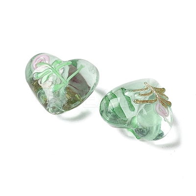Handmade Transparent Lampwork Beads BLOW-D300-07D-1