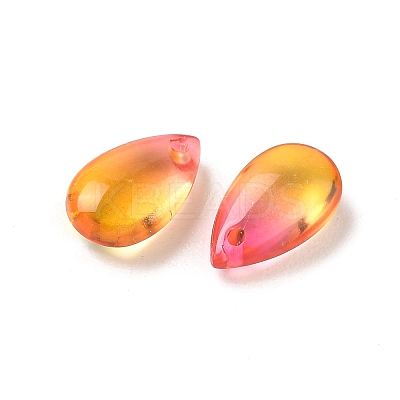 Transparent Glass Charms GLAA-O017-01F-1-1