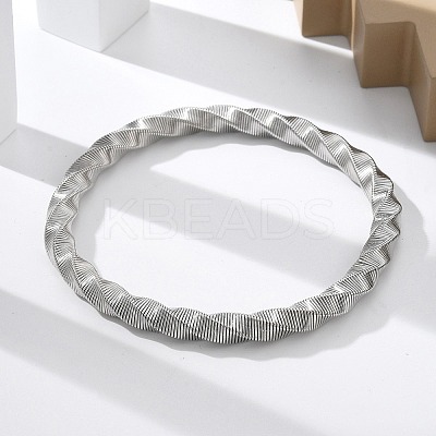304 Stainless Steel Stretch Bangles for Women LS-BJEW-P315-02A-P-1