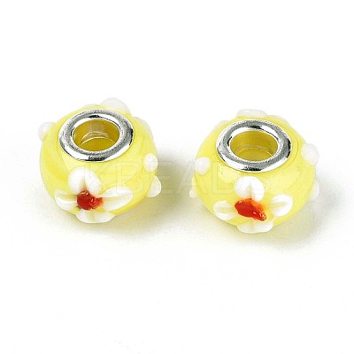Handmade Lampwork European Beads LAMP-Q029-03B-1