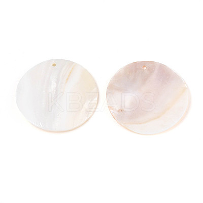 Natural Freshwater Shell Big Pendants SHEL-T020-39-1