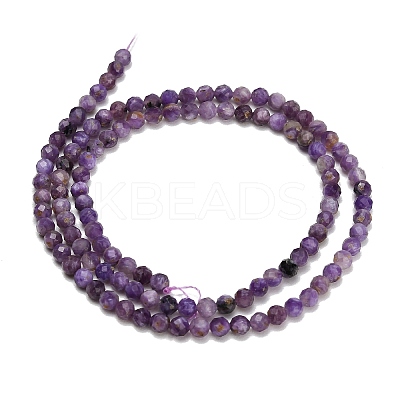 Natural Charoite Beads Strands GG-CBA77FB-B02-3mm-1