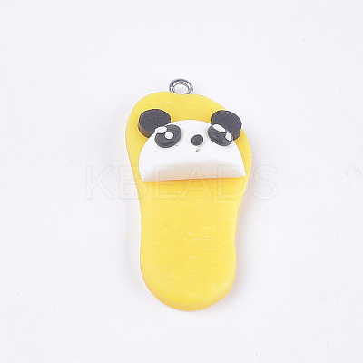 Handmade Polymer Clay Pendants CLAY-S093-04D-1
