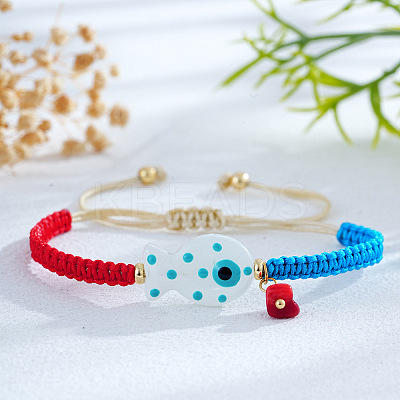 Bohemian Style Porcelain Bead Charm Bracelets OU3327-1