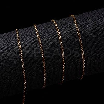 3.28 Feet PVD Vacuum Plating 316 Stainless Steel Cable Chains X-CHS-H020-12G-10M-1