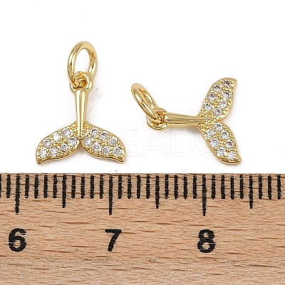 Brass Micro Pave Cubic Zirconia Pendants KK-Z120-04G-02-1