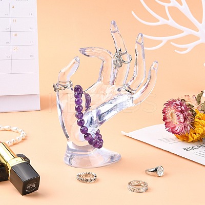 Plastic Ring Display Hand Model LS-DIY-I047-04A-1