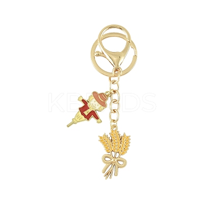 3Pcs Alloy Enamel Keychains KEYC-FS00042-01-1