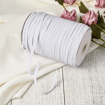 3/8 inch Flat Braided Elastic Rope Cord EC-R030-8mm-01-1
