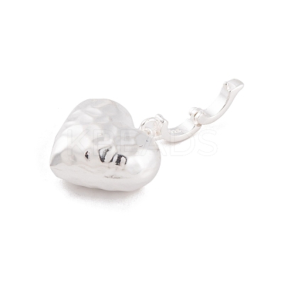 925 Sterling Silver Love Heart Pendants STER-P058-01C-S-1