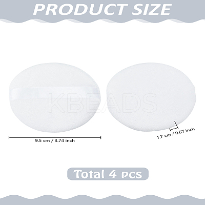 4Pcs Cotton Makeup Powder Puff MRMJ-LP0002-28-1