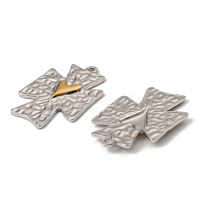 304 Stainless Steel Pendants STAS-T068-61GP-1