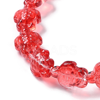 Transparent Glass Enamel Beads Strands GLAA-B021-06D-1
