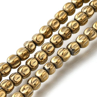 Electroplated Synthetic Non-magnetic Hematite Beads Strands G-C154-A01-01A-1