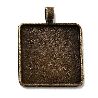 Vintage Tibetan Style Alloy Pendant Cabochon Settings TIBEP-M018-98AB-NF-1