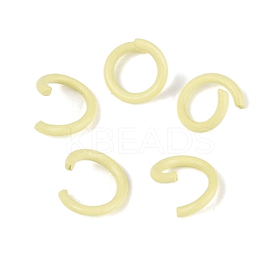 Spray Painted Iron Open Jump Rings IFIN-T017-04C-16-1
