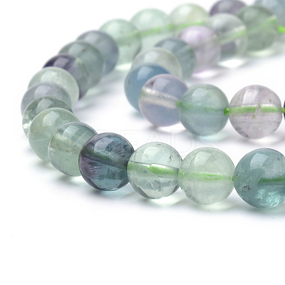 Natural Fluorite Beads Strands G-S150-38-6mm-1