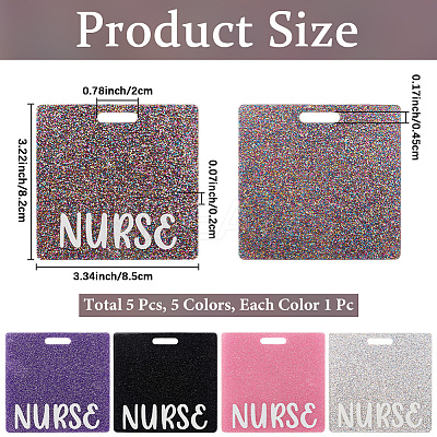5Pcs 5 Colors Acrylic Big Pendants MACR-CN0001-01B-1