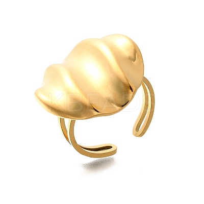 304 Stainless Steel Open Cuff Rings for Women LS-STAS-Z108-05G-01-1